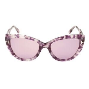 Tom Ford 55mm Cat Eye Sunglasses havana Violet